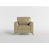 Casie Accent Armchair | Sand Brown Microfiber Foam | Chrome Legs BM338595