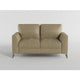 Casie Loveseat | Sand Brown Microfiber Foam | Chrome Legs 61’’ BM338596
