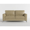 Casie Sofa | Sand Brown Microfiber Foam | Chrome Legs 77’’ BM338597