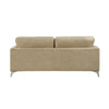Casie Sofa | Sand Brown Microfiber Foam | Chrome Legs 77’’ BM338597