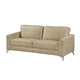 Casie Sofa | Sand Brown Microfiber Foam | Chrome Legs 77’’ BM338597