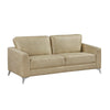 Casie Sofa | Sand Brown Microfiber Foam | Chrome Legs 77’’ BM338597