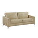 Casie Sofa | Sand Brown Microfiber Foam | Chrome Legs 77’’ BM338597