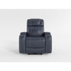 Ezia Power Reclining Chair | Power Headrest | Storage | Blue Leather BM338601
