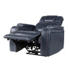 Ezia Power Reclining Chair | Power Headrest | Storage | Blue Leather BM338601