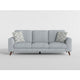 Ricca Sofa with 2 Pillows | Blue Gray Chenille | Brown Legs | 87’’ BM338606