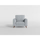 Ricca Armchair | Cloud White Chenille | Foam | Angled Brown Wood Legs BM338607