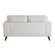 Ricca Loveseat with 2 Pillows | Cloud White Chenille | Wood | 64’’ BM338608
