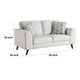 Ricca Loveseat with 2 Pillows | Cloud White Chenille | Wood | 64’’ BM338608