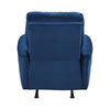 Erten Power Rocker Reclining Chair | Navy Blue Velvet | Solid Wood BM338612