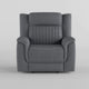 Lenny Manual Reclining Chair | Gray Microfiber | Foam Cushioning BM338613