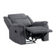 Lenny Manual Reclining Chair | Gray Microfiber | Foam Cushioning BM338613