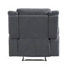 Lenny Manual Reclining Chair | Gray Microfiber | Foam Cushioning BM338613