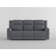 Lenny Manual Double Reclining Sofa | Gray Microfiber | Foam | 86’’ BM338615