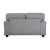 Brady Loveseat with 4 Pillows | Gray Chenille | Nailhead Trim | 66’’ BM338617