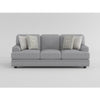 Brady Sofa with 4 Pillows | Gray Chenille | Nailhead Trim | 92’’ BM338618