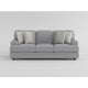 Brady Sofa with 4 Pillows | Gray Chenille | Nailhead Trim | 92’’ BM338618