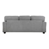 Brady Sofa with 4 Pillows | Gray Chenille | Nailhead Trim | 92’’ BM338618