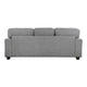 Brady Sofa with 4 Pillows | Gray Chenille | Nailhead Trim | 92’’ BM338618