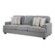 Brady Sofa with 4 Pillows | Gray Chenille | Nailhead Trim | 92’’ BM338618