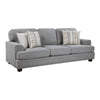 Brady Sofa with 4 Pillows | Gray Chenille | Nailhead Trim | 92’’ BM338618