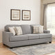 Brady Sofa with 4 Pillows | Gray Chenille | Nailhead Trim | 92"