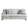 Brady Sofa with 4 Pillows | Sand Brown Chenille | Nailhead Trim | 92’’ BM338621