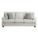 Brady Sofa with 4 Pillows | Sand Brown Chenille | Nailhead Trim | 92’’ BM338621
