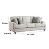 Brady Sofa with 4 Pillows | Sand Brown Chenille | Nailhead Trim | 92’’ BM338621