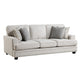 Brady Sofa with 4 Pillows | Sand Brown Chenille | Nailhead Trim | 92’’ BM338621