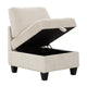Ellene Modular Armless Chair With Storage | Soft Beige Corduroy BM338622