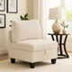 Ellene Modular Armless Chair With Storage | Soft Beige Corduroy