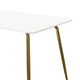 Iga Dining Table | 47’’ Lacquer White Rectangular Top | Gold Metal Legs BM338631