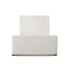 Zuo Contemporary Queen Size Bed | Contoured Tall White Padded Upholstery