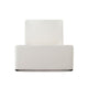 Zuo Contemporary Queen Size Bed | Contoured Tall White Padded Upholstery