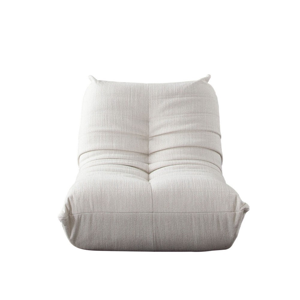 Ezee Armless Chair | Durable Wood Frame | Pleated Polyester | 42"