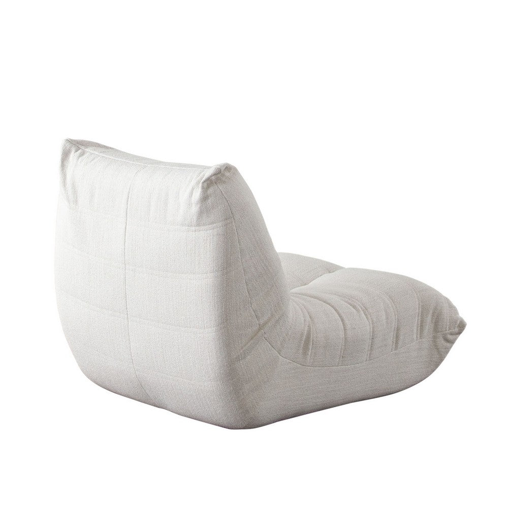 Ezee Armless Chair | Durable Wood Frame | Pleated Polyester | 42"