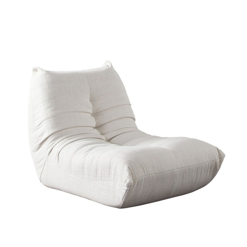 Ezee Armless Chair | Durable Wood Frame | Pleated Polyester | 42"
