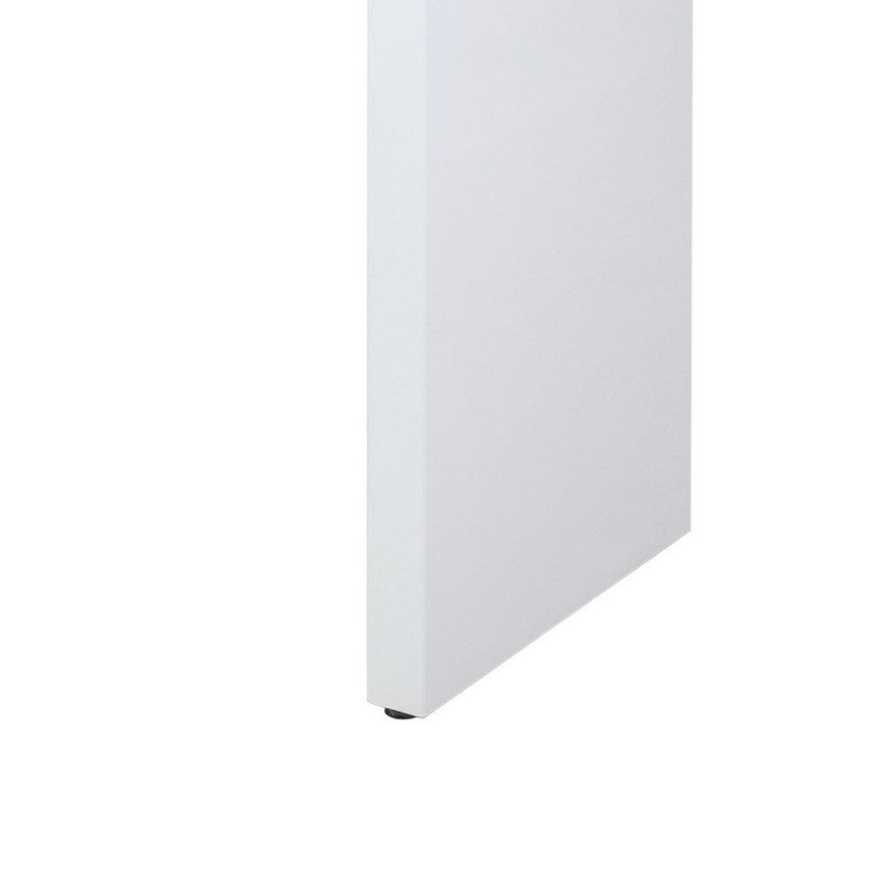 Bar Table | 42" Waterfall Edge Design | High Gloss White Lacquer
