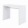Bar Table | 42" Waterfall Edge Design | High Gloss White Lacquer