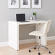 Bar Table | 42" Waterfall Edge Design | High Gloss White Lacquer