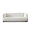 Kiol Sofa | 3 Accent Pillows | White Padded Polyester Seating | 88’’ BM338645