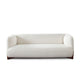 Kiol Sofa | 3 Accent Pillows | White Padded Polyester Seating | 88’’ BM338645
