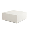 Viko Modern Square Coffee Table | White Wood Faux Concrete Finish | 39’’ BM338649