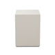 Viko Square Side End Table | White Wood Faux Concrete Finish | 20"