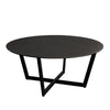 Jole Coffee Cocktail Table | 39’’ Black Ceramic Glass Top | Metal Base BM338652