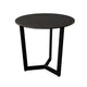 Jole Side End Table | 39’’ Black Ceramic Glass Top | Metal Base BM338653