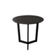 Jole Side End Table | 39’’ Black Ceramic Glass Top | Metal Base BM338653