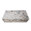 Rey Cocktail Coffee Table | 48’’ Rectangular Natural Viola Marble Body BM338654
