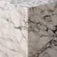 Rey Side End Table | 15’’ Square Natural Viola Marble Pedestal BM338655